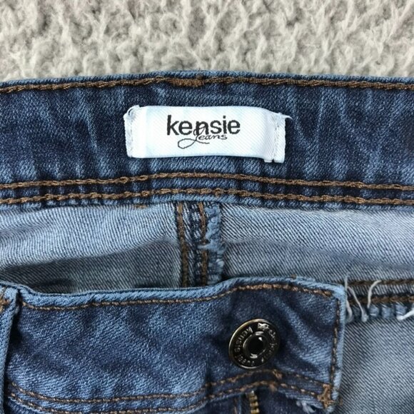 KENSIE Womens Size 4/27 Mid Rise Medium Wash Stretch Denim Skinny Ankle Jeans - Picture 6 of 15